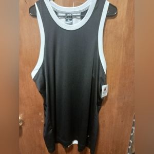 New never worn pro player men's black white tank top xl